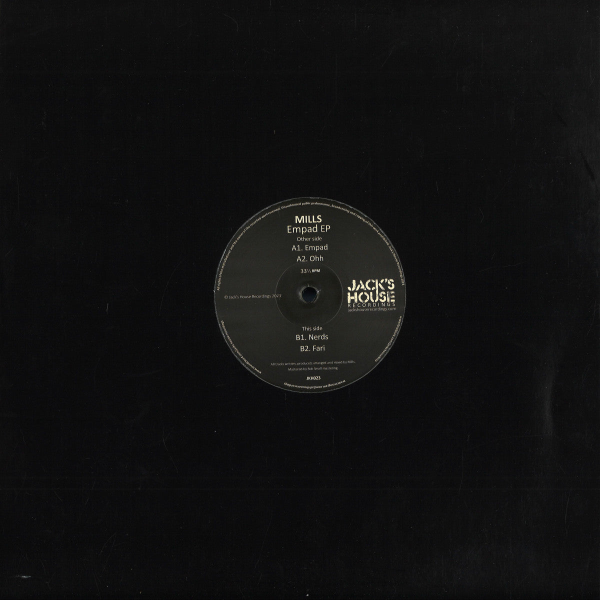 Mills - Empad EP (Jack's House Recordings) (M)
