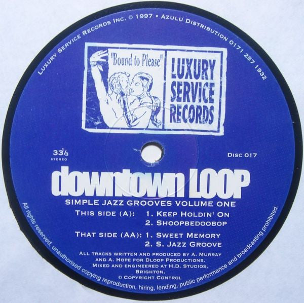 Downtown Loop : Simple Jazz Grooves Volume 1 (12")