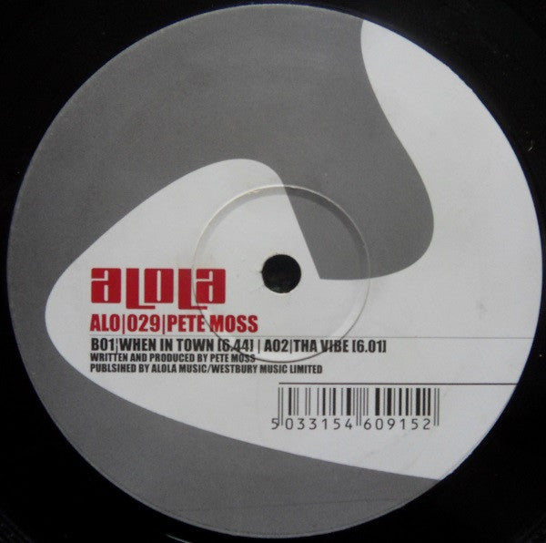 Pete Moss : Right On (12")