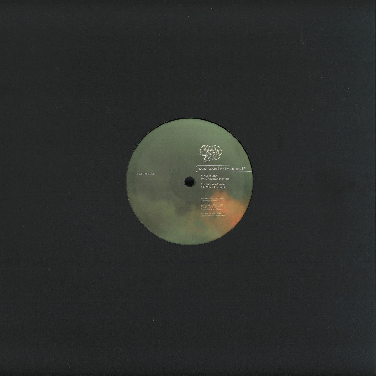 Amalgama - No Pretensions Ep (ERROR300) (M)