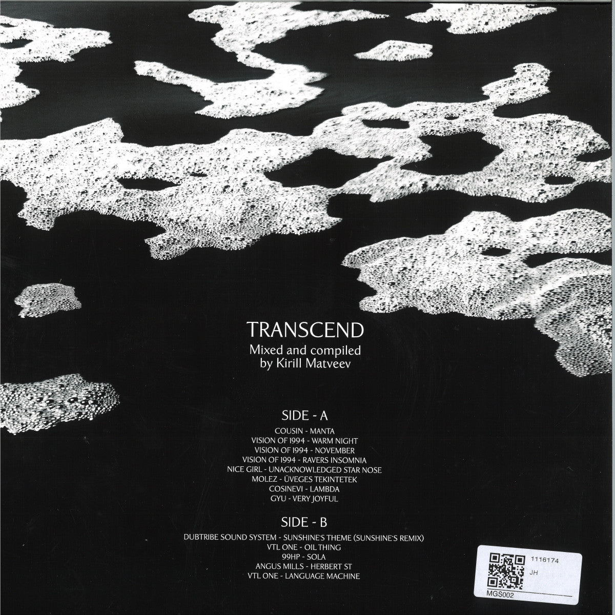 Various - TRANSCEND Mixed LP (Moonglade Sound) (M)