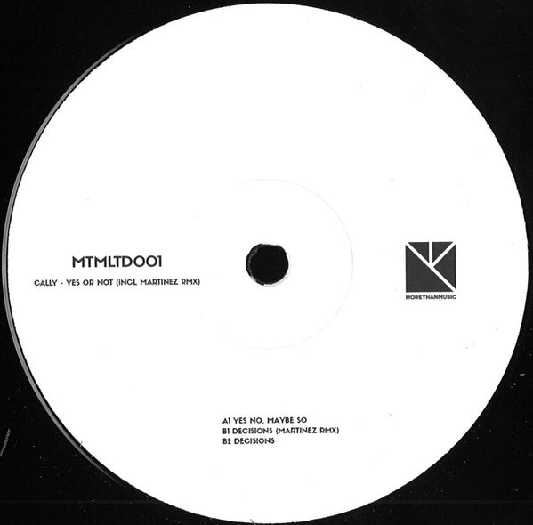 Cally (4) : Yes Or Not (12")