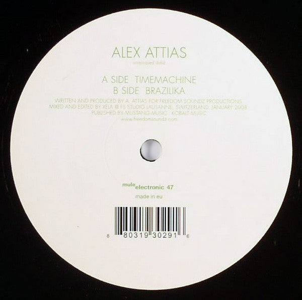 Alex Attias : Unreleased Dubz (12")