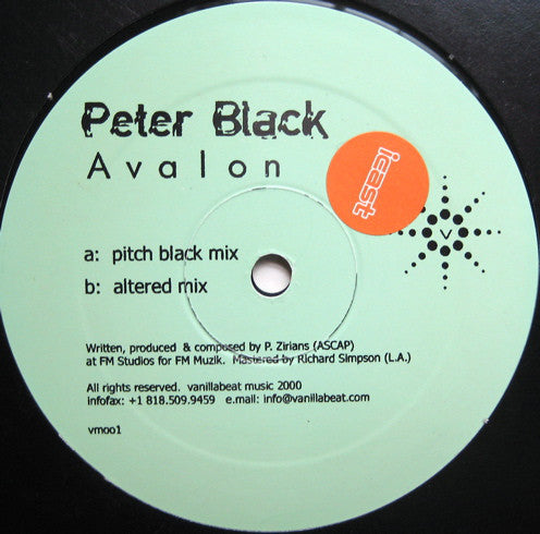 Peter Black (2) : Avalon (12")