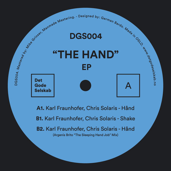 Karl Fraunhofer, Chris Solaris : The Hand EP (12")