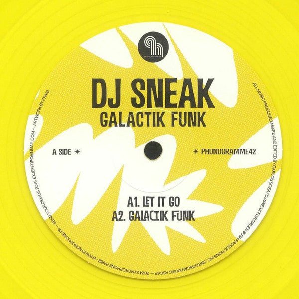 DJ Sneak : Galactik Funk (12", EP, Yel)
