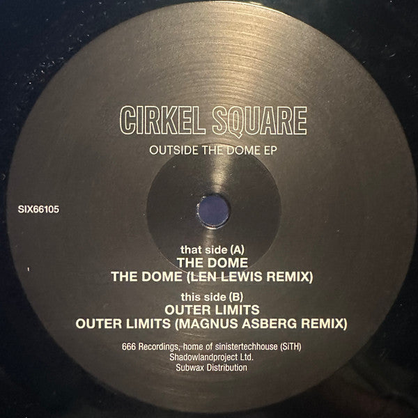 Cirkel Square : Outside The Dome EP (12", EP)