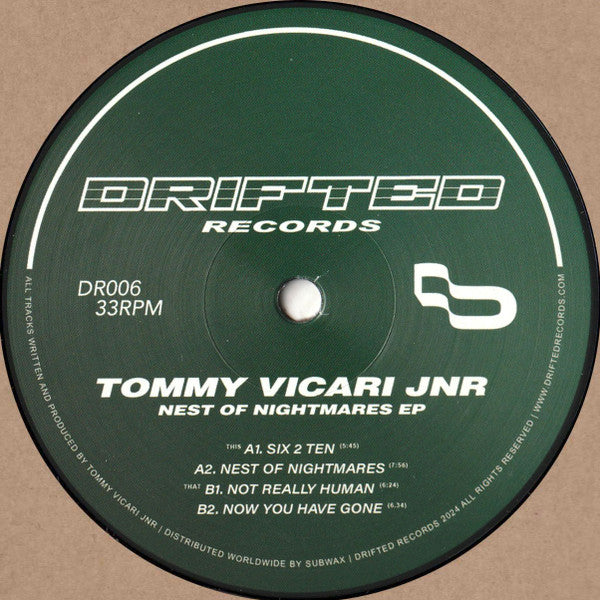 Tommy Vicari jnr : Nest of Nightmares EP (12", EP)