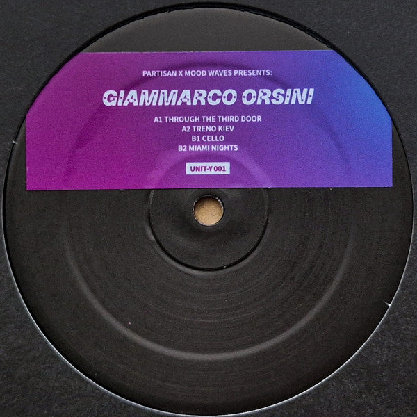 Giammarco Orsini :  UNIT-Y 001 (12", W/Lbl, Sti)