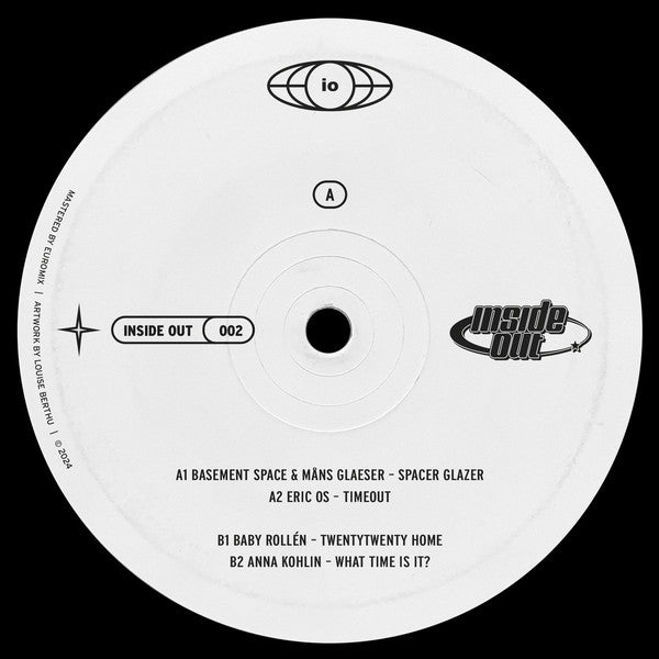Basement Space, Måns Glaeser, Eric OS, Baby Rollen, Anna Kohlin : Inside Out 002 (12", EP)