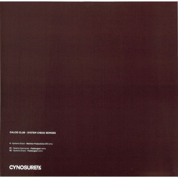 Calcio Club : System Check Remixes (12")