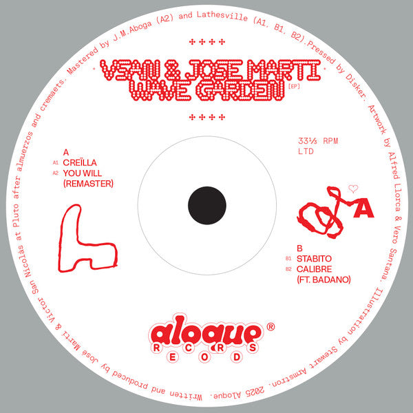 Vsan (2) & José Martí (3) : Wave Garden EP (12", EP, Ltd)