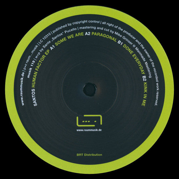 Santos : Human Factor EP (12", EP)