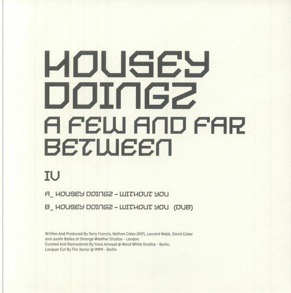 Housey Doingz : A Few And Far Between IV (10", Comp)