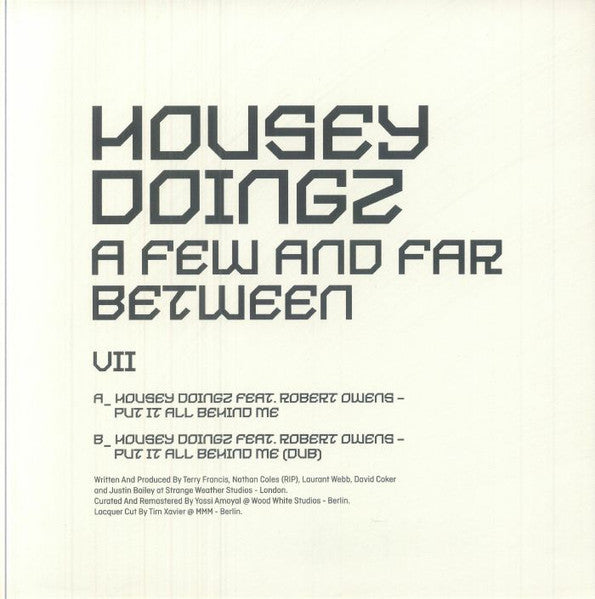 Housey Doingz, Robert Owens : A Few And Far Between VII (10", Comp)