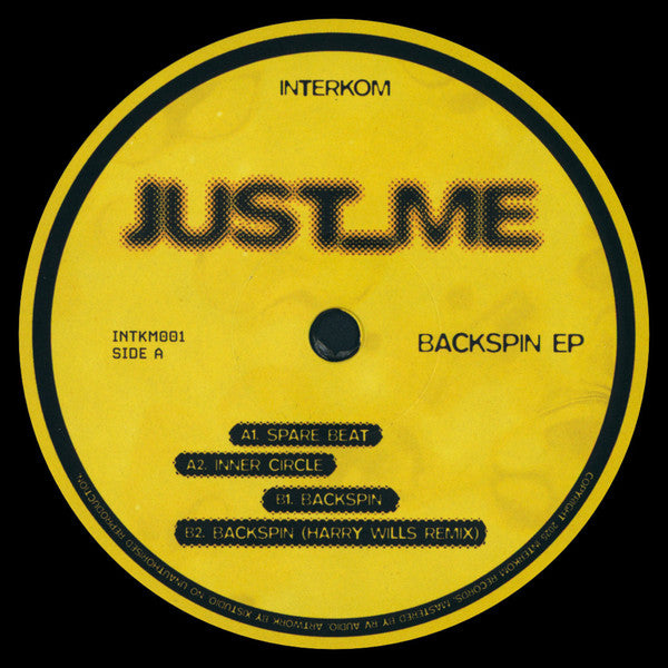 Just_Me : Backspin EP (12", EP)