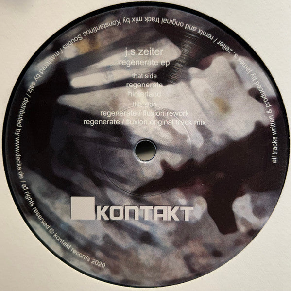 J.S.Zeiter : Regenerate (12", EP)