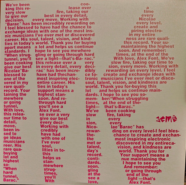 Alex Font, Barac : ACME13 (2x12", 180)