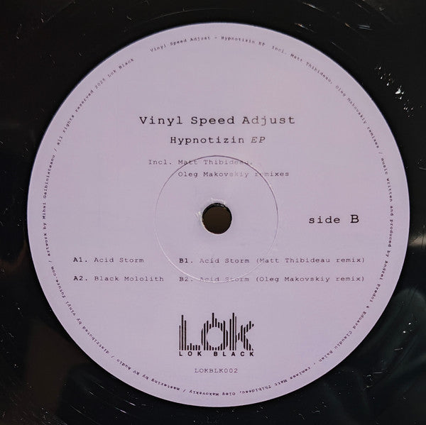 Vinyl Speed Adjust : Hypnotizin EP (12", EP)