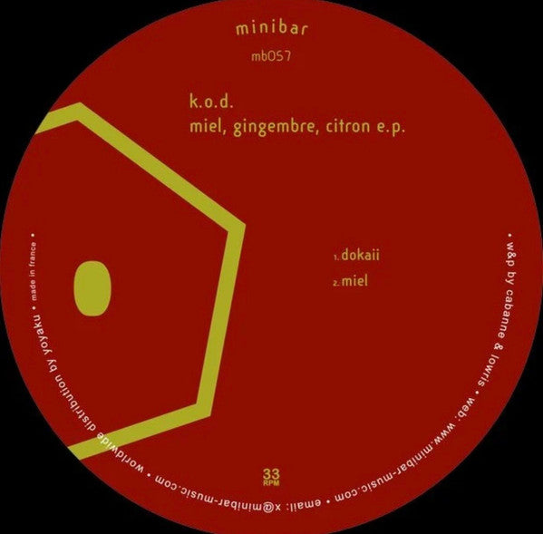 K.O.D. (8) : Miel, Gingembre, Citron EP (12", EP)