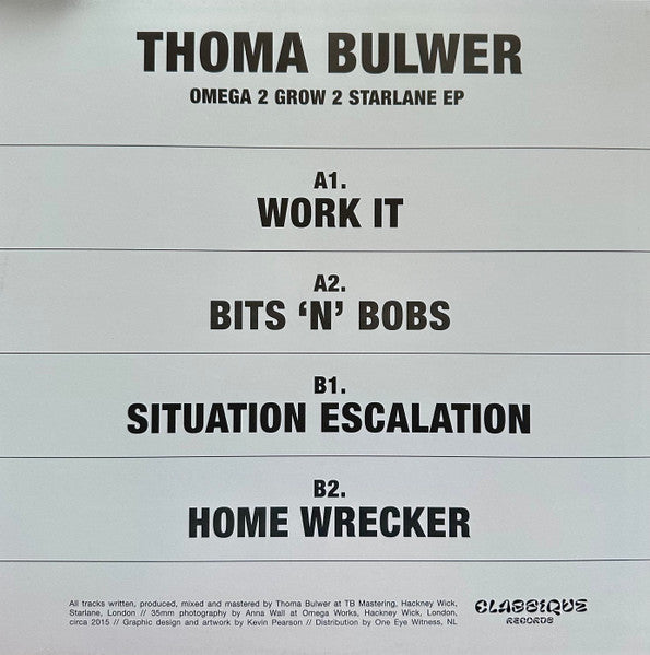 Thoma Bulwer : Omega 2 Grow 2 Starlane (12", EP)