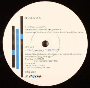 Hipp-E : Useless EP (12", EP)