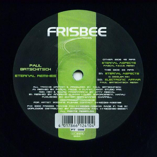 Paul Brtschitsch : Eternal Remixes (12")