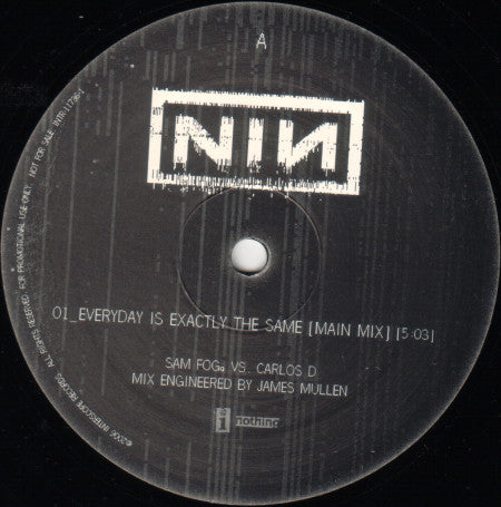 Nine Inch Nails : Every Day Is Exactly The Same (Remixes By Sam Fog And Carlos D. From Interpol) (12", Maxi, Promo)
