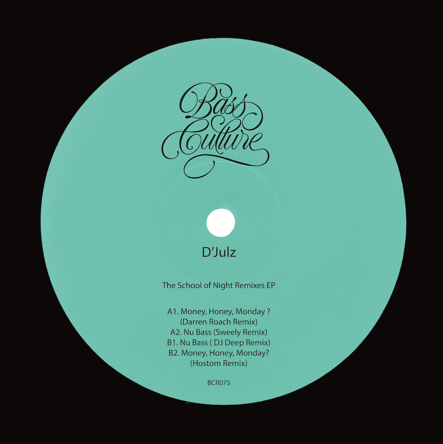 D'Julz - The School Of Night Remixes EP (Bass Culture Records) (M)