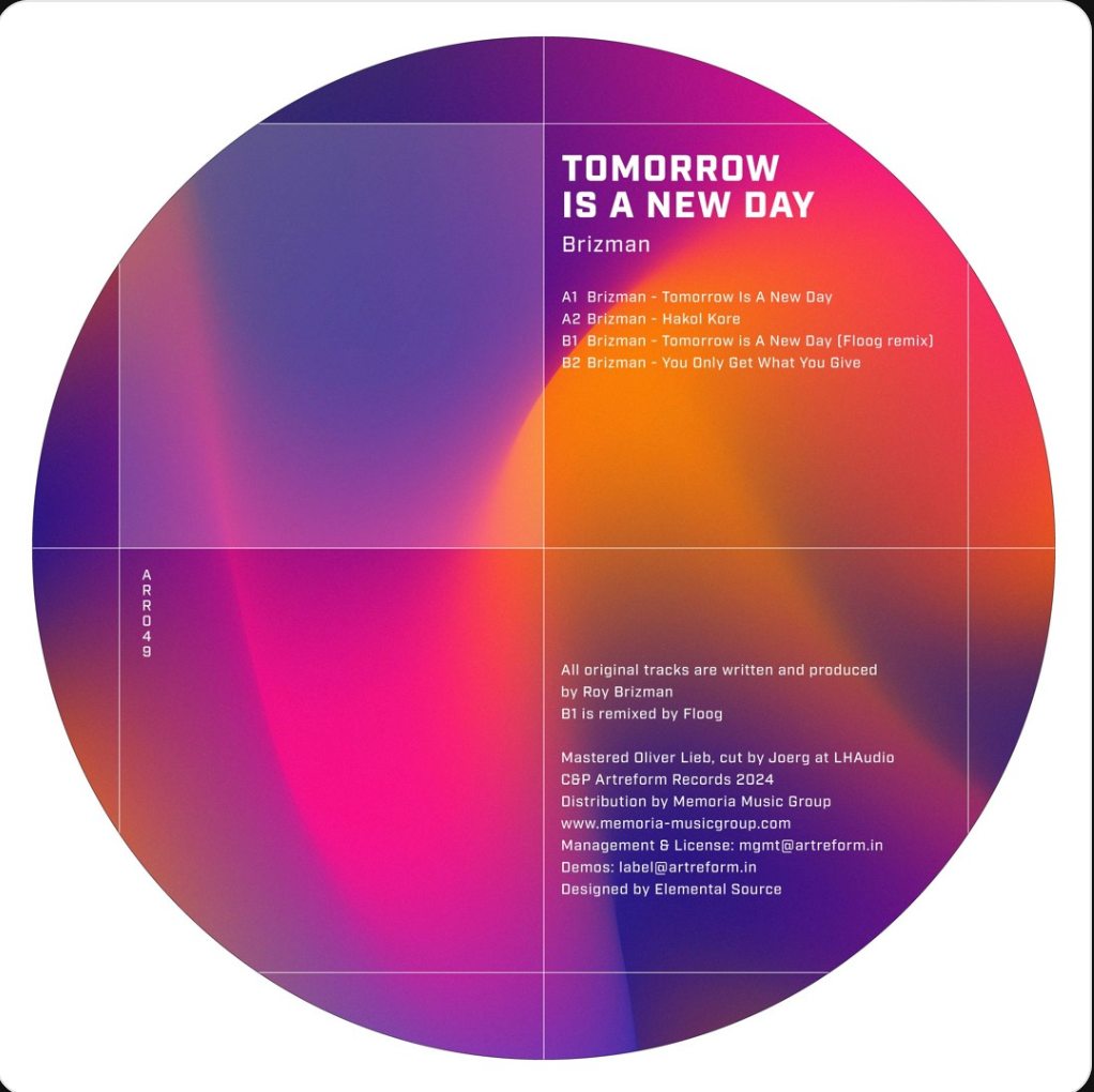 Brizman - Tomorrow Is A New Day (Artreform) (M)