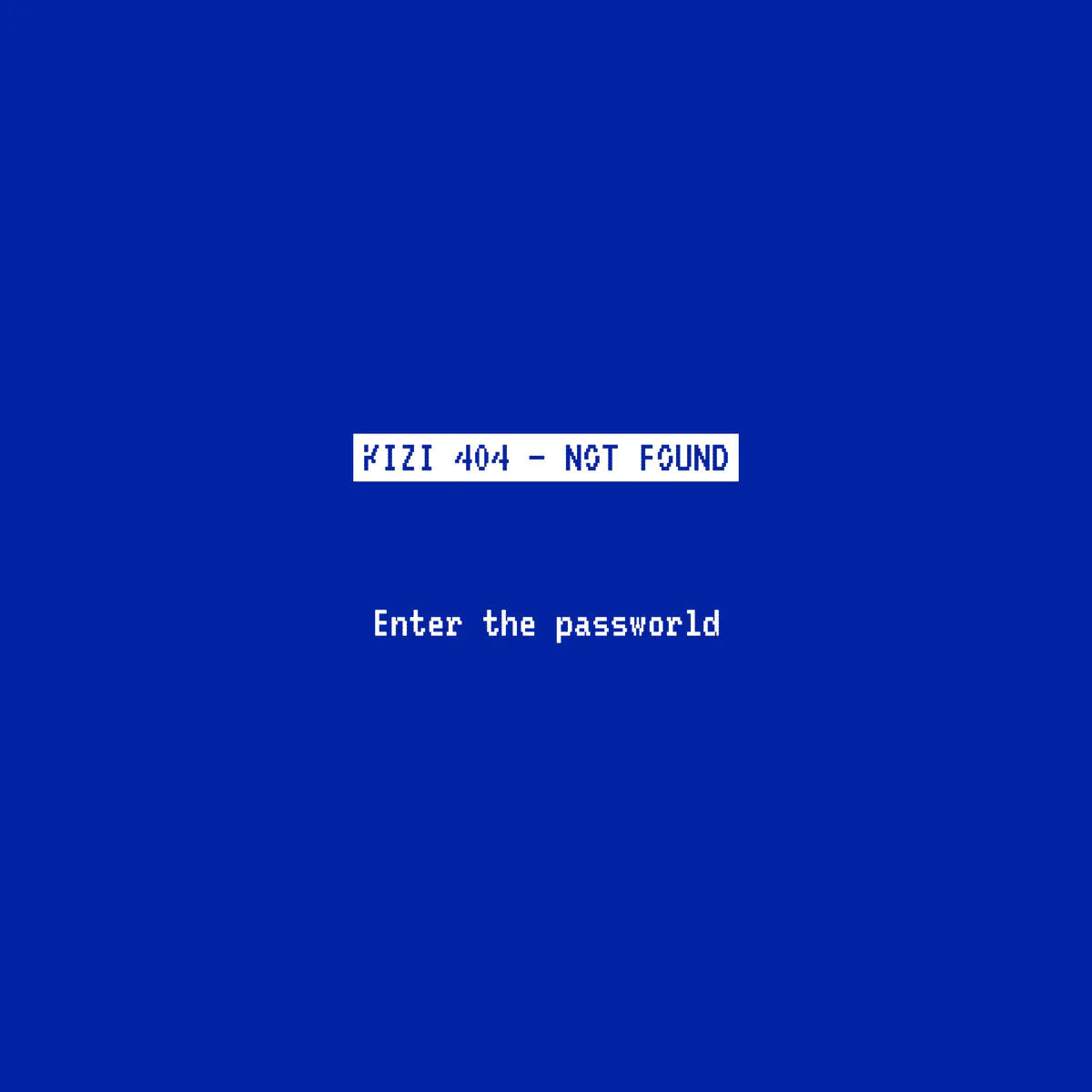 Kizi 404 - Enter the Passworld (Kizi 404) (NM or M-)