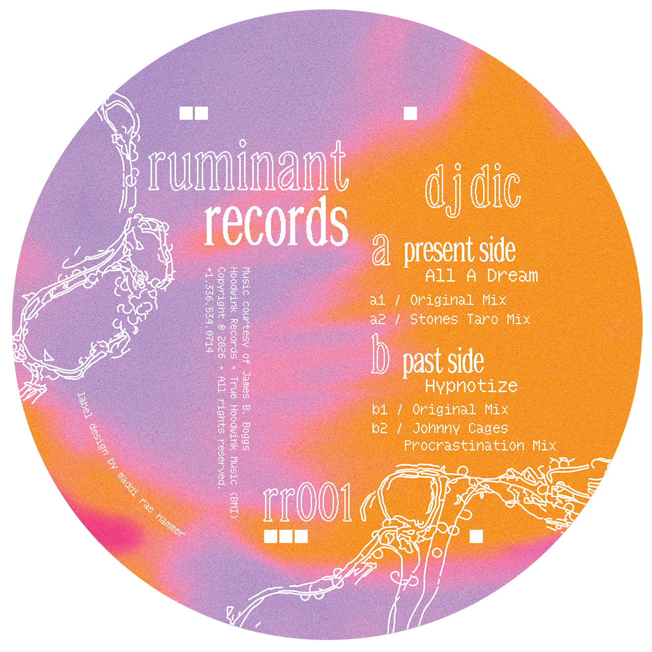 DJ Dic - All A Dream / Hypnotize (Ruminant Records) (M)