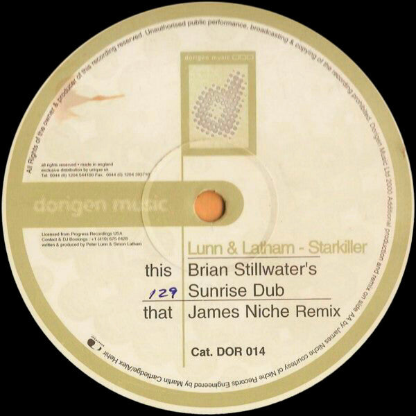 Lunn & Latham : Starkiller (12")
