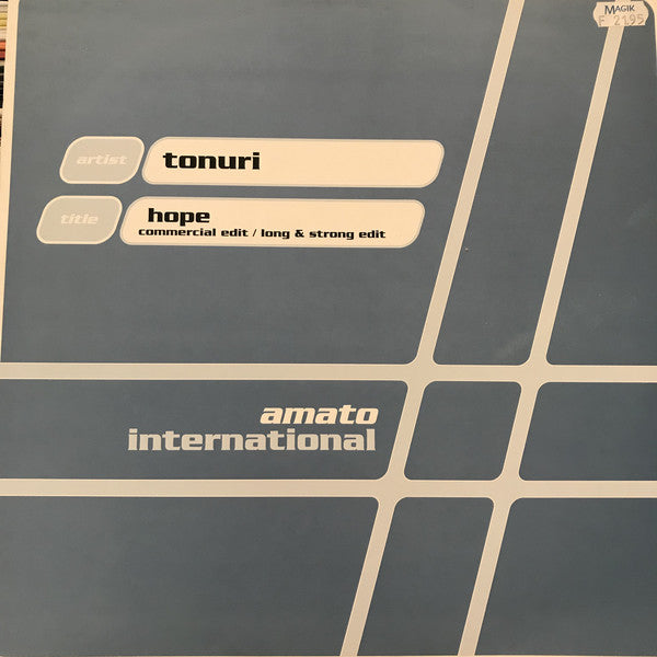Tonuri : Hope (12")
