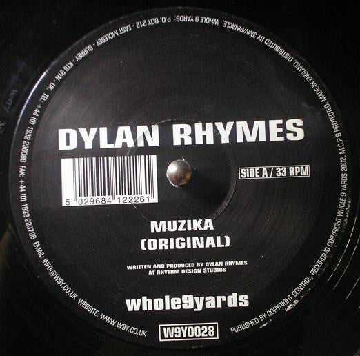Dylan Rhymes : Muzika (12")