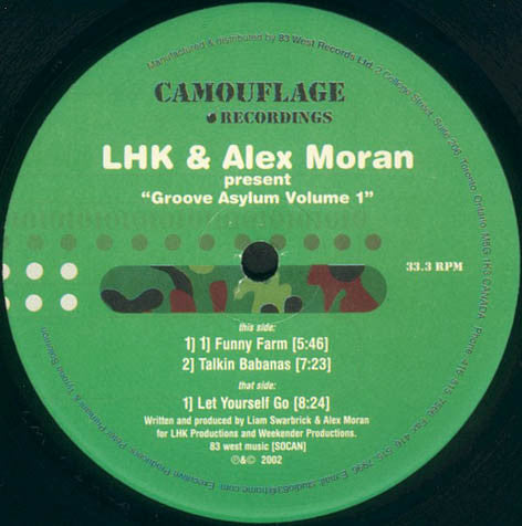 LHK & Alex Moran : Groove Asylum Volume One (12")