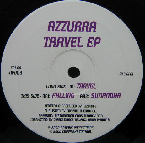 Azzurra : Travel EP (12", EP)