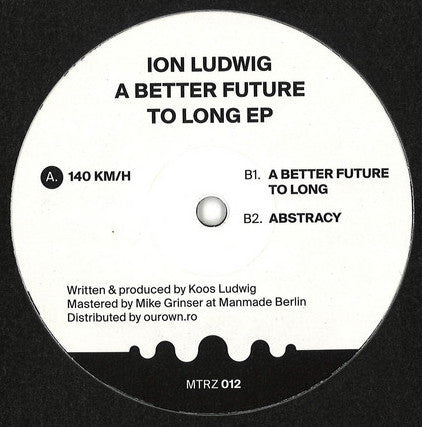 Ion Ludwig : A Better Future To Long EP (12", EP)