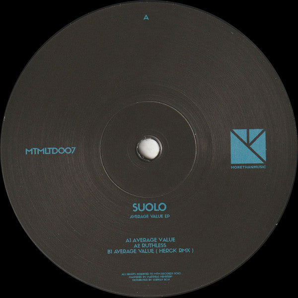Suolo : Average Value EP (12", EP, 180)