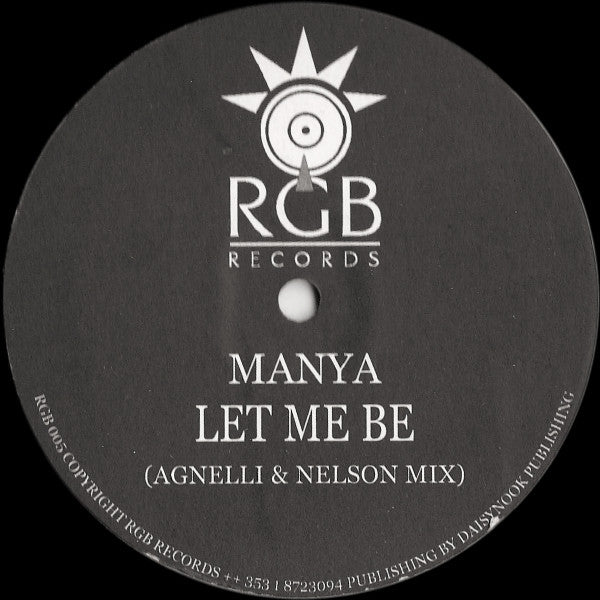 Manya : Let Me Be (12")
