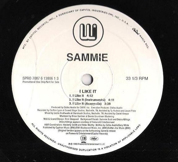 Sammie : I Like It (12", Single, Promo)