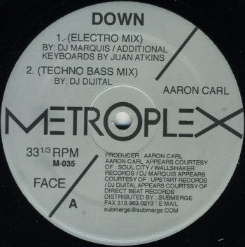 Aaron-Carl : Down (12", Sil)