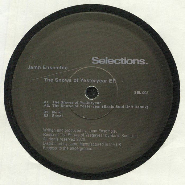 Jamn Ensemble : The Snows of Yesteryear (12", EP)