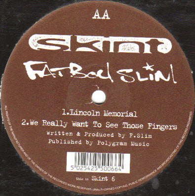 Fatboy Slim : Everybody Needs A 303 (12")