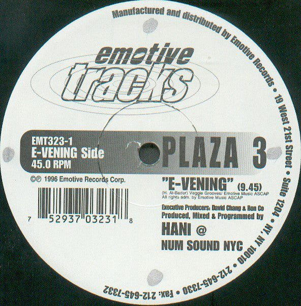 Hani : Plaza 3 (12")