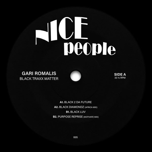 Gari Romalis : Black Traxx Matter (12", EP)