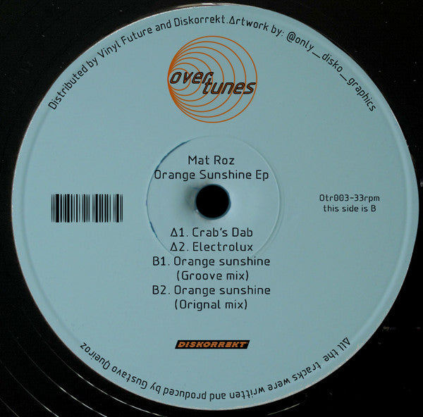 Mat Roz : Orange Sunshine (12", EP)