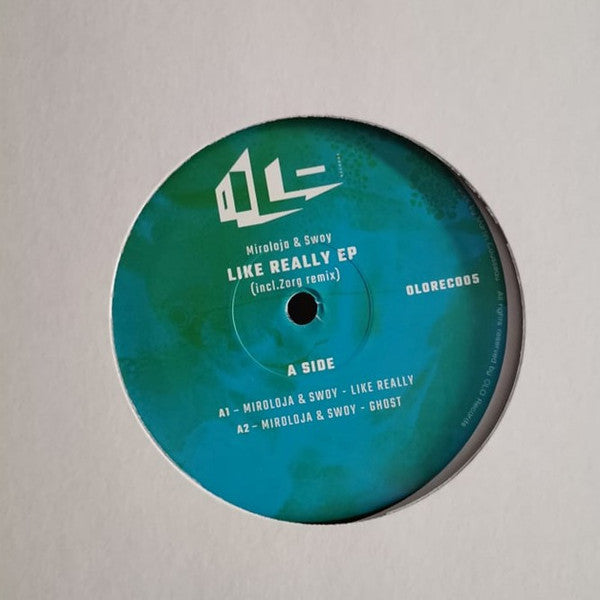 Miroloja & Swoy : Like Really EP (12", EP)