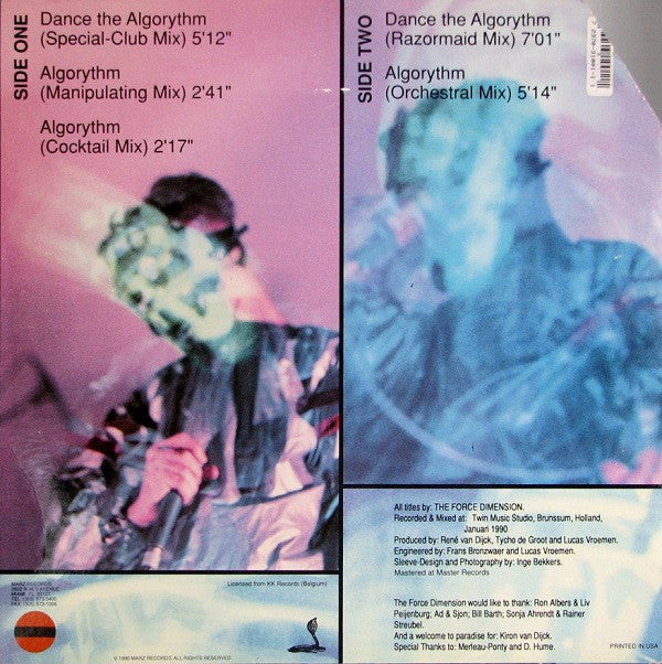 The Force Dimension : Dance The Algorythm / Algorythm (12")