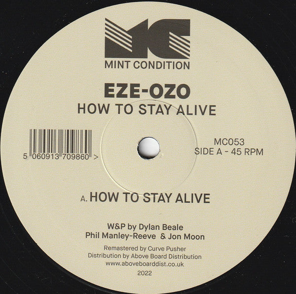 Eze-Ozo : How To Stay Alive (12", RE, RM)